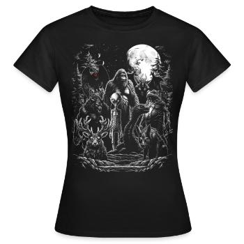 Cryptids Group - Frauen T-Shirt - Schwarz - Vorne - AI Model Female 172 dark (172cm)