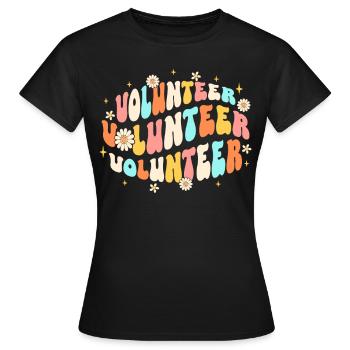 Escouade de bénévoles - T-shirt Femme - noir - Devant - AI Model Female 172 dark (172cm)