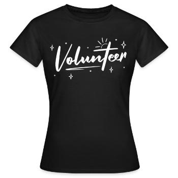 Volontaire - T-shirt Femme - noir - Devant - AI Model Female 172 dark (172cm)