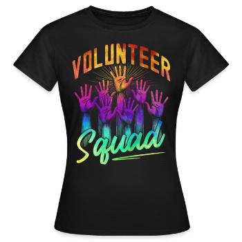 Escouade de bénévoles - T-shirt Femme - noir - Devant - AI Model Female 172 dark (172cm)