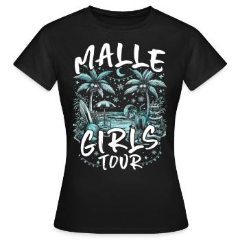 Visite des filles de Malle - T-shirt Femme - noir - Devant - AI Model Female 172 dark (172cm)
