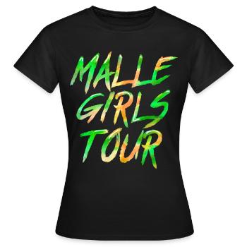 Malle Girls Tour - Frauen T-Shirt - Schwarz - Vorne - AI Model Female 172 dark (172cm)