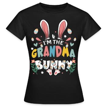 Je suis la grand-mère lapin - T-shirt Femme - noir - Devant - AI Model Female 172 dark (172cm)