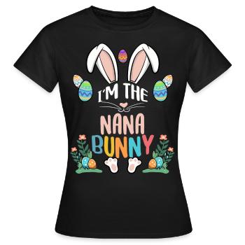 Je suis le lapin Nana - T-shirt Femme - noir - Devant - AI Model Female 172 dark (172cm)