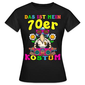 Das ist mein 70er Kostüm 70s Motto Party Kostüm - Frauen T-Shirt - Schwarz - Vorne - AI Model Female 172 dark (172cm)