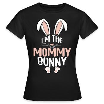 Je suis la maman lapin - T-shirt Femme - noir - Devant - AI Model Female 172 dark (172cm)