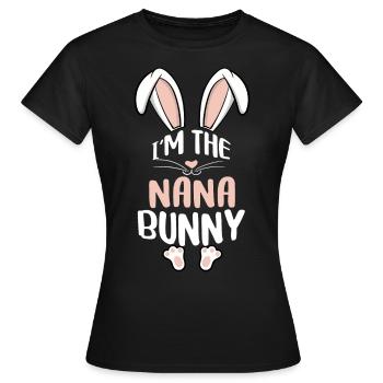 Je suis le lapin Nana - T-shirt Femme - noir - Devant - AI Model Female 172 dark (172cm)