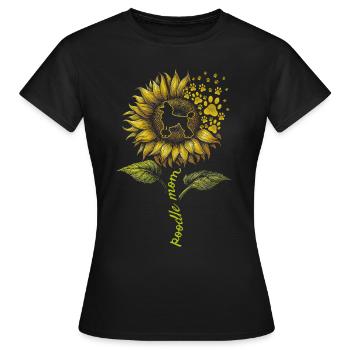 Maman caniche - T-shirt Femme - noir - Devant - AI Model Female 172 dark (172cm)