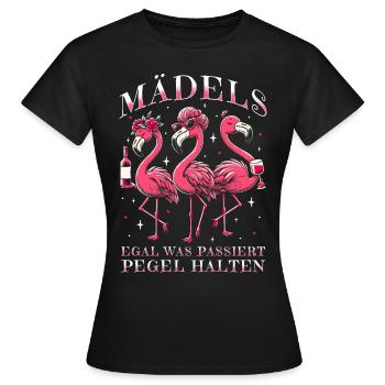 Girls, no matter what, keep the level - Women's T-Shirt - black - Front - AI Model Female 172 dark (172cm)