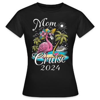 Croisière Maman 2024 - T-shirt Femme - noir - Devant - AI Model Female 172 dark (172cm)