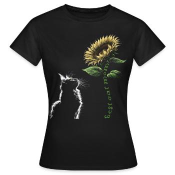 Best Cat Mom - Women's T-Shirt - black - Front - AI Model Female 172 dark (172cm)