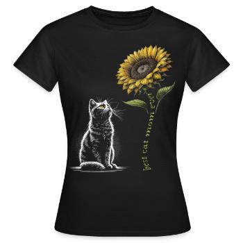 Best Cat Mom Ever - Women's T-Shirt - black - Front - AI Model Female 172 dark (172cm)