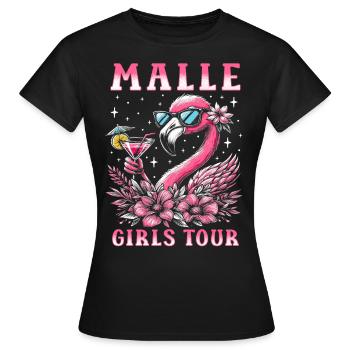Visite des filles de Malle - T-shirt Femme - noir - Devant - AI Model Female 172 dark (172cm)