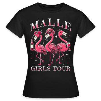 Visite des filles de Malle - T-shirt Femme - noir - Devant - AI Model Female 172 dark (172cm)