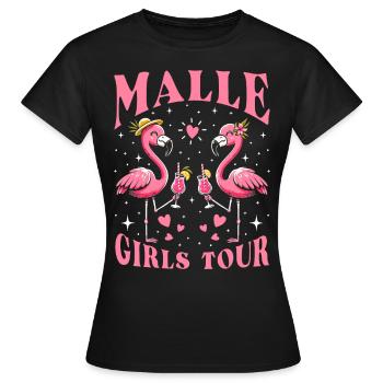 Visite des filles de Malle - T-shirt Femme - noir - Devant - AI Model Female 172 dark (172cm)