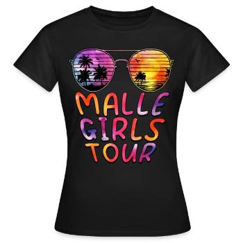 Visite des filles de Malle - T-shirt Femme - noir - Devant - AI Model Female 172 dark (172cm)