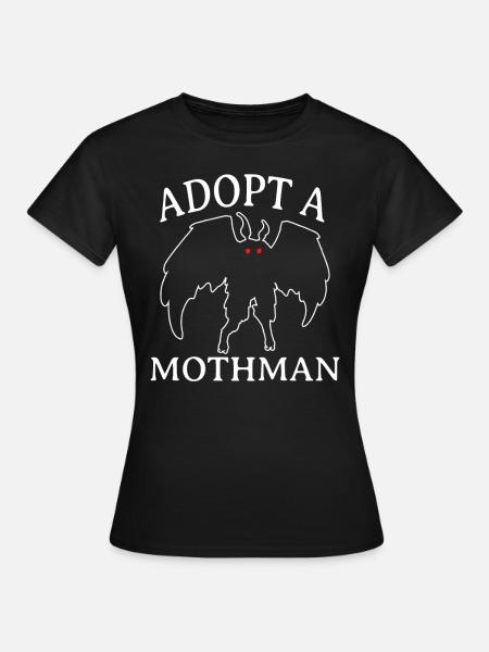 Adopt A Mothman - Frauen T-Shirt - Schwarz
