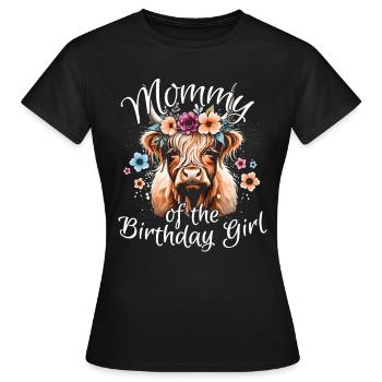 Maman de la fille d’anniversaire - T-shirt Femme - noir - Devant - AI Model Female 172 dark (172cm)