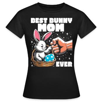 Meilleure maman lapin de tous les temps - T-shirt Femme - noir - Devant - AI Model Female 172 dark (172cm)