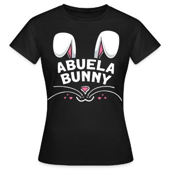 Abuela Bunny - Frauen T-Shirt - Schwarz - Vorne - AI Model Female 172 dark (172cm)