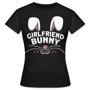 Girlfriend Bunny - Women's T-Shirt - black - Front - AI Model Female 172 dark (172cm)