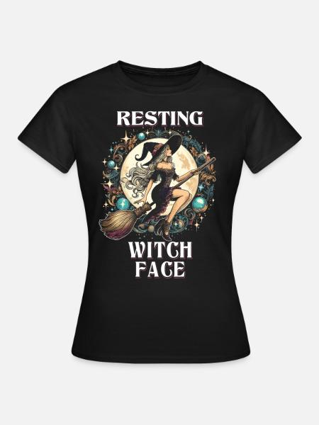 Resting Witch Face - Frauen T-Shirt - Schwarz