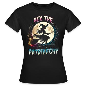 Hex The Patriarchy - Women's T-Shirt - black - Front - AI Model Female 172 dark (172cm)