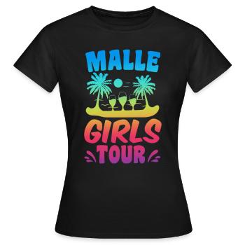 Visite des filles de Malle - T-shirt Femme - noir - Devant - AI Model Female 172 dark (172cm)
