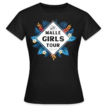 Visite des filles de Malle - T-shirt Femme - noir - Devant - AI Model Female 172 dark (172cm)