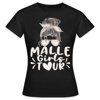 Visite des filles de Malle - T-shirt Femme - noir - Devant - AI Model Female 172 dark (172cm)