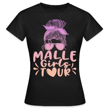 Visite des filles de Malle - T-shirt Femme - noir - Devant - AI Model Female 172 dark (172cm)