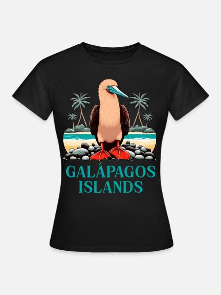 Galapagos Islands - Frauen T-Shirt - Schwarz