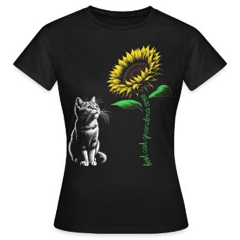 Best Cat Grandma Ever - Women's T-Shirt - black - Front - AI Model Female 172 dark (172cm)