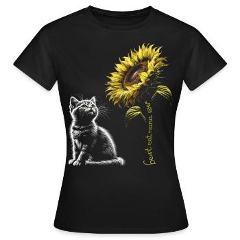 Best Cat Nana Ever - Women's T-Shirt - black - Front - AI Model Female 172 dark (172cm)
