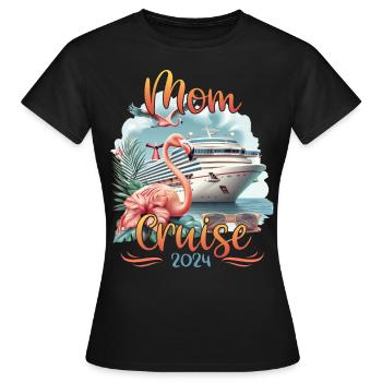 Croisière Maman 2024 - T-shirt Femme - noir - Devant - AI Model Female 172 dark (172cm)