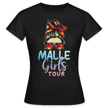 Visite des filles de Malle - T-shirt Femme - noir - Devant - AI Model Female 172 dark (172cm)