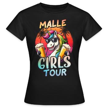 Visite des filles de Malle - T-shirt Femme - noir - Devant - AI Model Female 172 dark (172cm)
