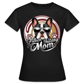 Maman Bouledogue Français - T-shirt Femme - noir - Devant - AI Model Female 172 dark (172cm)