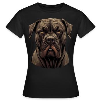 Cane corso - T-shirt Femme - noir - Devant - AI Model Female 172 dark (172cm)