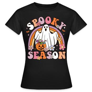 Saison effrayante - T-shirt Femme - noir - Devant - AI Model Female 172 dark (172cm)