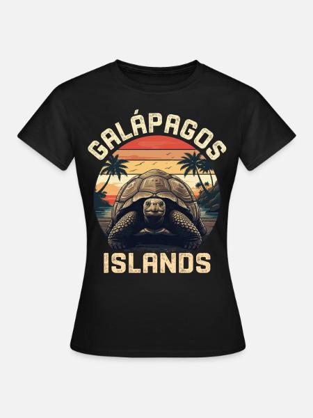 Galapagos Islands - Frauen T-Shirt - Schwarz