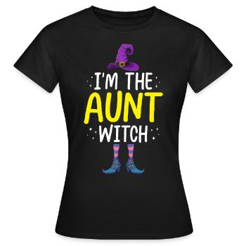 I'm the Aunt Witch - Women's T-Shirt - black - Front - AI Model Female 172 dark (172cm)