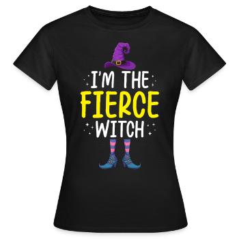 Je suis la sorcière féroce - T-shirt Femme - noir - Devant - AI Model Female 172 dark (172cm)