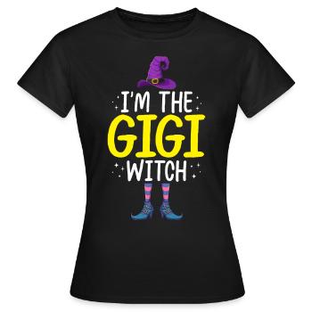 Je suis la Gigi Sorcière - T-shirt Femme - noir - Devant - AI Model Female 172 dark (172cm)
