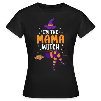 Je suis la maman sorcière - T-shirt Femme - noir - Devant - AI Model Female 172 dark (172cm)