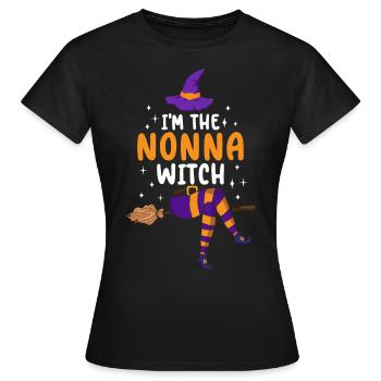 Je suis la sorcière Nonna - T-shirt Femme - noir - Devant - AI Model Female 172 dark (172cm)