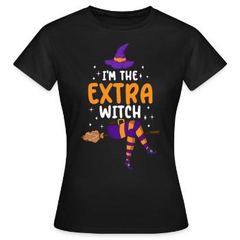 Je suis la sorcière supplémentaire - T-shirt Femme - noir - Devant - AI Model Female 172 dark (172cm)