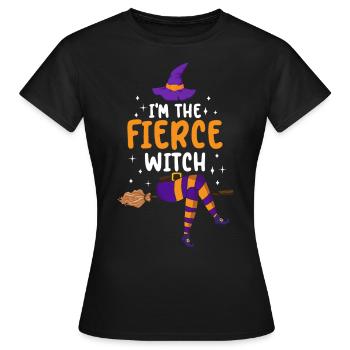 Je suis la sorcière féroce - T-shirt Femme - noir - Devant - AI Model Female 172 dark (172cm)
