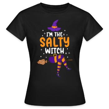 Je suis la sorcière salée - T-shirt Femme - noir - Devant - AI Model Female 172 dark (172cm)