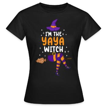 Je suis la sorcière Yaya - T-shirt Femme - noir - Devant - AI Model Female 172 dark (172cm)